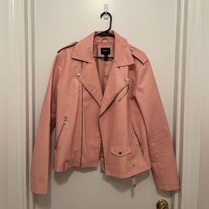 Pink Leather F21 Jacket
